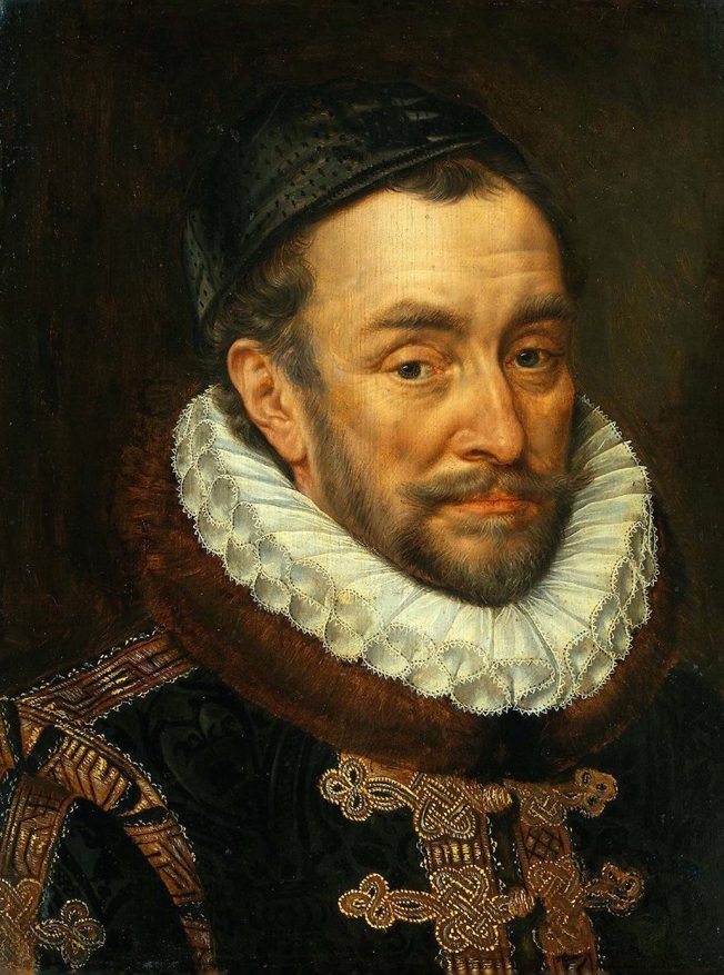 一般荷蘭尊稱的國父奧倫治親王（Prins van Oranje），全名為：威廉‧奧倫治（Willem van Oranje，即大家熟知的 William of Orange），也有一個叫做「沉默者威廉」（William the Silent）的外號。威廉出身自德意志地區的拿騷家族（Nassau），原先叫做拿騷的威廉（William of Nassau），在與法國東南邊之奧倫治公國的公主訂婚後，便改以使用「奧倫治」為主。（圖片來源：http://www.musicksmonument.nl/ALMANDE_PRINCE./Willem_van_Nassau.html） 