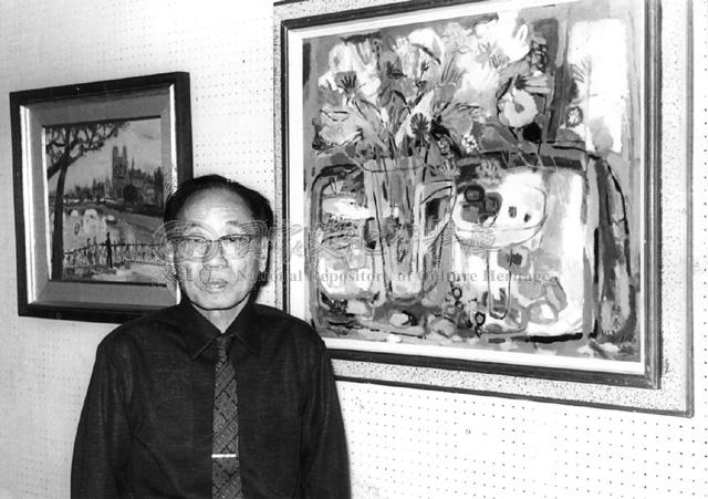 廖繼春和他以〈靜物〉為名的眾多作品中的一幅。（照片來源︰國家文化資料庫）