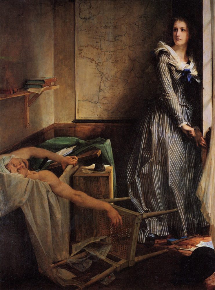 保羅‧波德里《刺殺馬拉之後的科黛》，1861