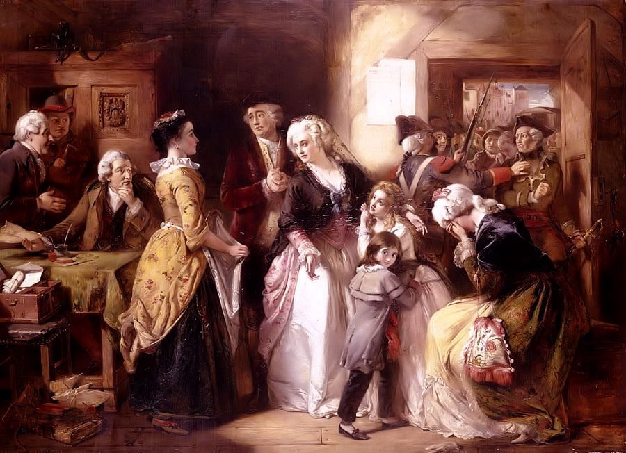 Arrest Of Louis XVI & His Family At House Of Registrar of Passpo