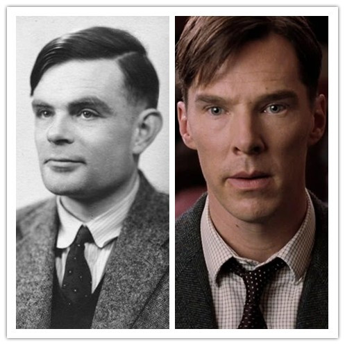 艾倫‧圖靈﹝Alan Turing﹞︰在《模仿遊戲》一片中，由班奈狄克‧康柏拜區﹝Benedict Cumberbatch﹞飾演圖靈一角 