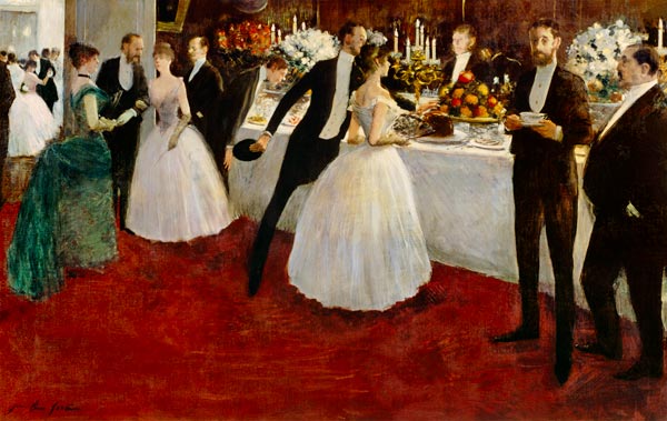 « Forain - the buffet » par Jean-Louis Forain — http://www.kunstkopie.ch/a/forain-jean-louis/das-buffet-1.html. Sous licence Domaine public via Wikimedia Commons.