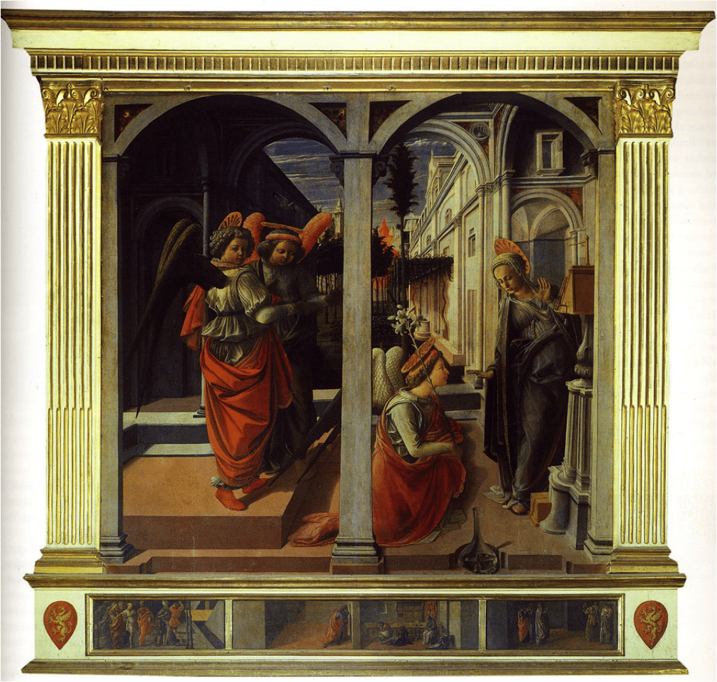 Flippo Lippi, Annuciation, 1437-39, Florence, San Lorenzo, Martelli Chapel