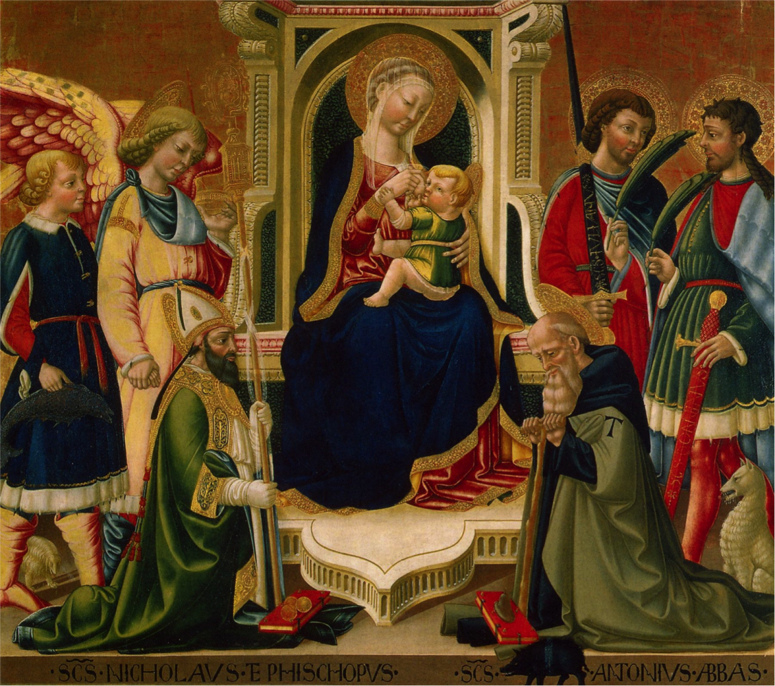 Neri di Bicci, Madonna with saints, 1473m Travarnelle in Val Pesa