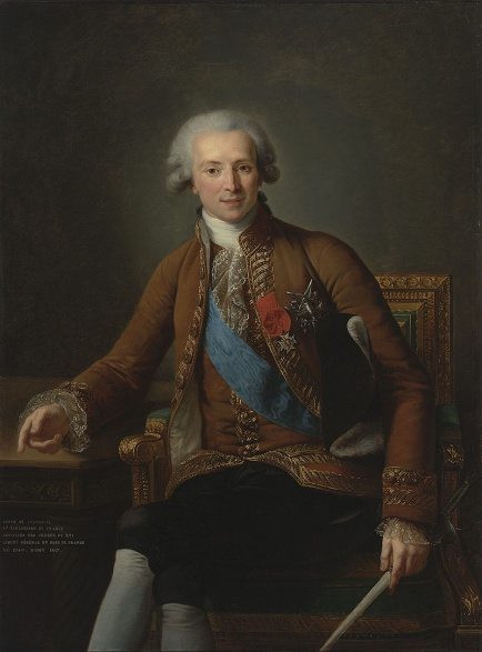 據傳為鬼魂之一的德．沃德勒伊伯爵 Portrait by Louise Élisabeth Vigée Le Brun(1755-1842)，繪製於1784年。 