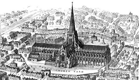 Engraving of the Old St. Paul's