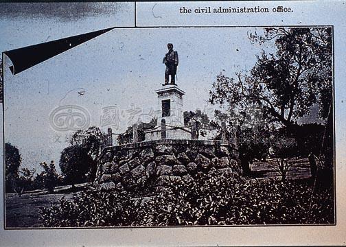 臺灣第一任民政長官水野樽銅像。圖片來源：國家文化資料庫。