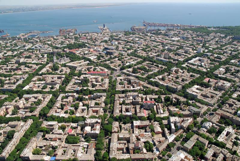 黑海旁的城市敖德薩（Одесса，現屬烏克蘭）