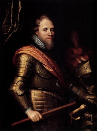 莫里斯親王（Portrait of Maurice of Nassau, Prince of Orange by Michiel Jansz. van Mierevelt, Mierveld or Mireveldt (1566 – 1641)）（圖片來源：www.lib-art.com）
