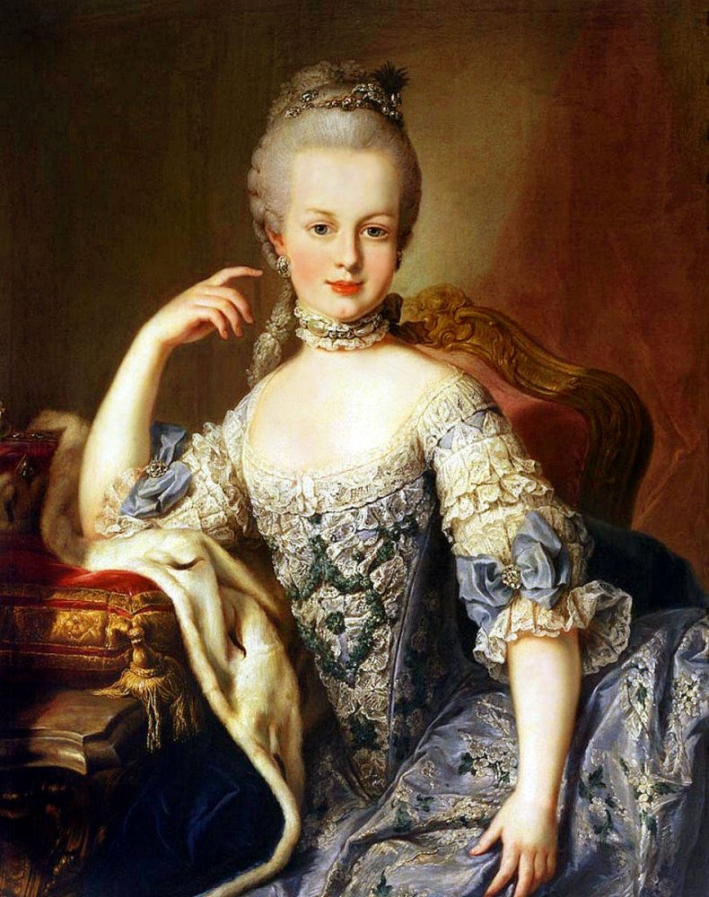 12歲的瑪麗‧安托涅特（1755-1793），現藏於 Schönbrunn Palace，圖片來源：Wikimedia Commons