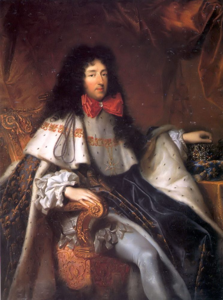 麗茲洛特的丈夫、路易十四唯一的弟弟──奧爾良公爵菲利浦一世（1640-1701）。此圖由 Pierre Mignard繪於1675年以後，現藏於 Musée des Beaux-Arts de Bordeaux。圖片來源：Wikimedia Commons