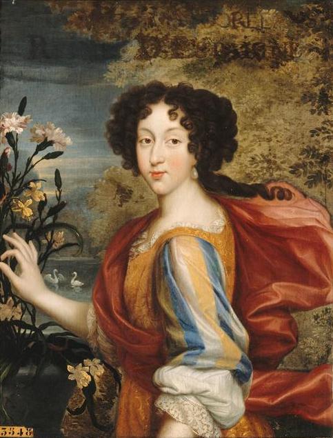 奧爾良的瑪莉‧路易絲（1662-1689）17歲（1679）的肖像，現藏於凡爾賽宮。圖片來源：Wikimedia Commons