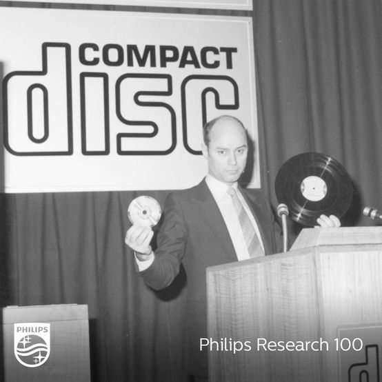 1979年，飛利浦發表了公司歷史上最重要的發明：光碟。 （圖片來源：BBC）