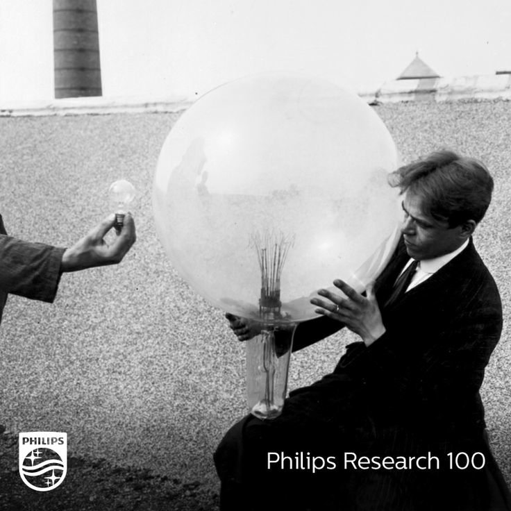 1919年，展現飛利浦燈泡工藝的哥利亞巨人燈泡 （來源：飛利浦研發中心Philips Research）
