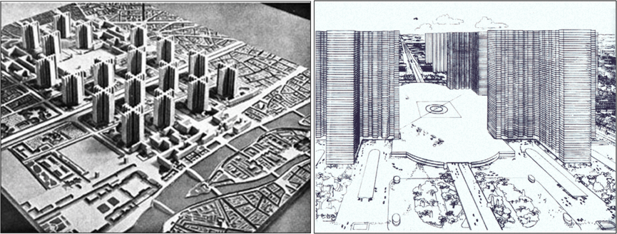 來源：Le Corbusier (1967), The Radiant City: Elements of a Doctrine of Urbanism to be Used as the Basis of Our Machine-age Civilization 
