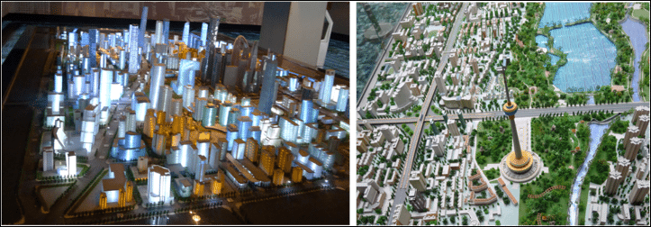 圖十四　「北京市規劃展覽館」內的北京市現況模型 來源：謝旭昇攝 