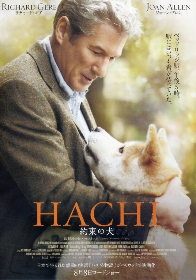 由李察‧吉爾主演的電影「忠犬小八」，故事原型來自日本的「忠犬八公」。（Photo Credit: Wikimedia Commons）