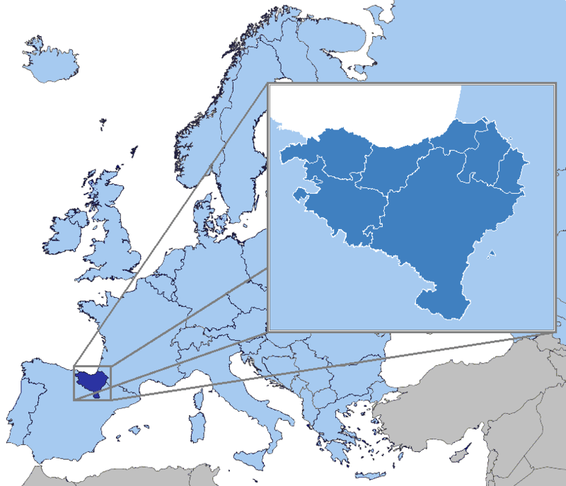 巴斯克地區地理位置（圖片來源）