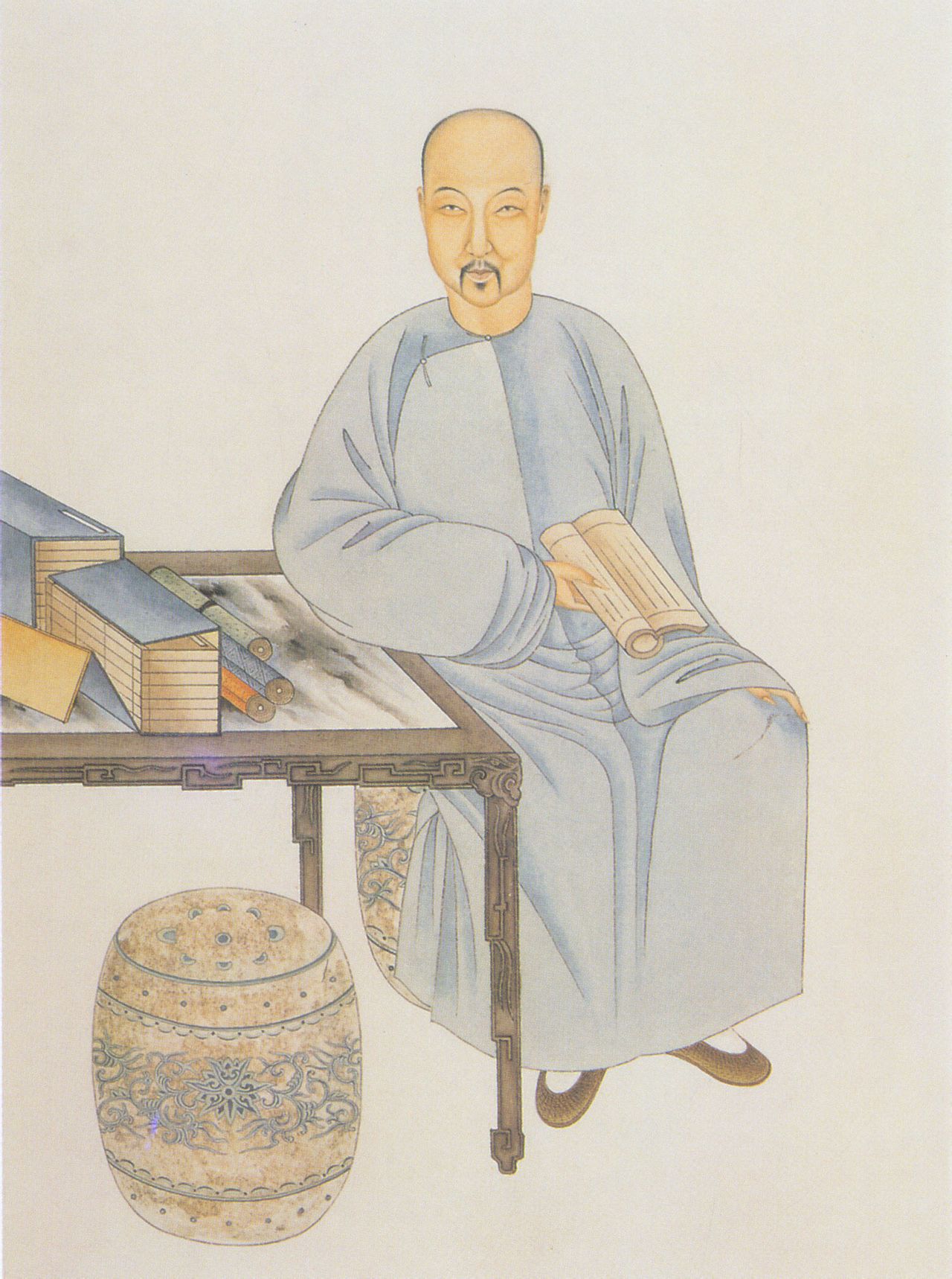 《清代學者像傳》當中的納蘭性德。（Source：Public domain／Wikimedia Commons）